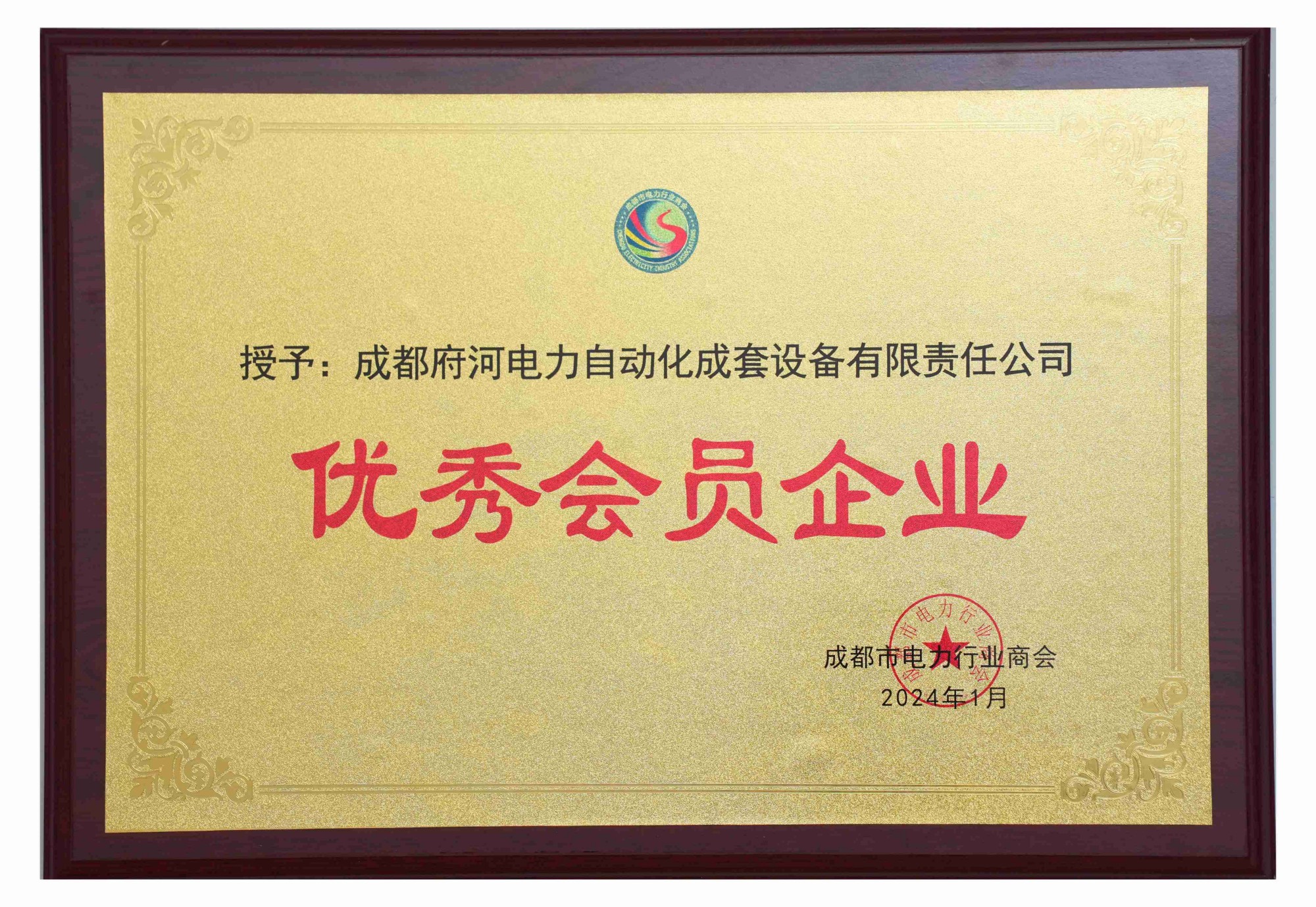 成都府河電力自動化成套設備有限責任公司 優秀會員企業